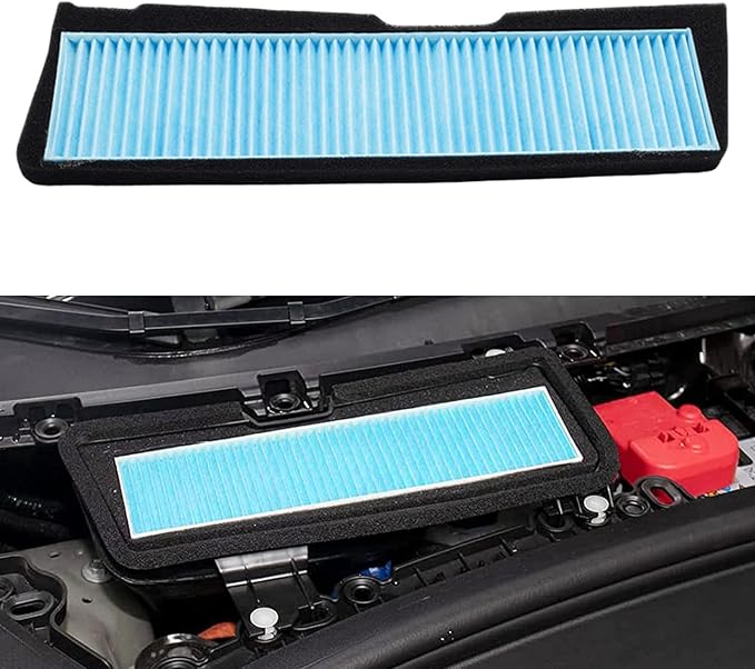 Air Filter HEPA Replacement Accessories Compatible with Tesla Model 3 2025 2024 2023 2022 2021 Cabin Filter Kit Intake Protector Adapter Exterior HEPA Intake Filter Interior Protection