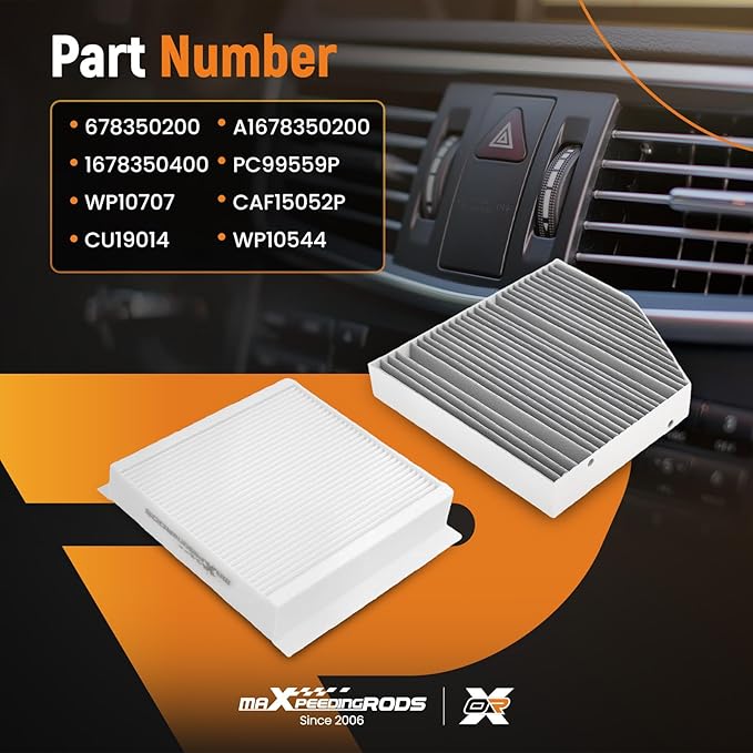maXpeedingrods 678350200 2-Pack Cabin Air Filter for Mercedes-Benz GLS 450, GLE 63 AMG S, GLS 63 AMG, GLS 600 2021-2024, for Mercedes-Benz GLE 350, GLE 450, GLE450E, GLE 580, GLS 580, GLE 53