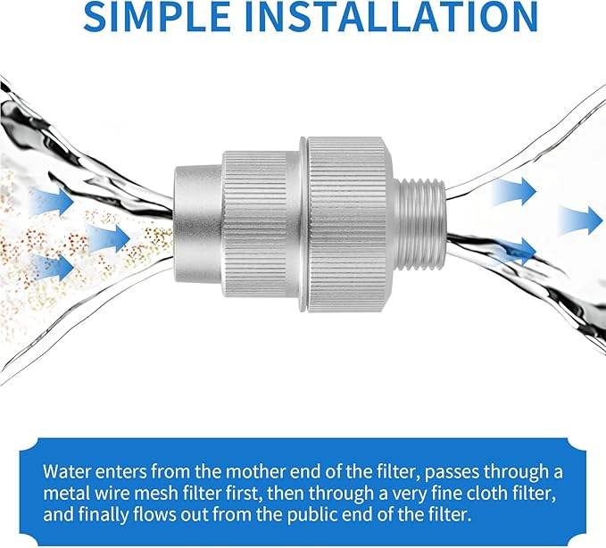 Washing Machine Water Filter, Washing Machine Metal Filters Made of aluminum alloy, for Most Standard Washing Machine Connections