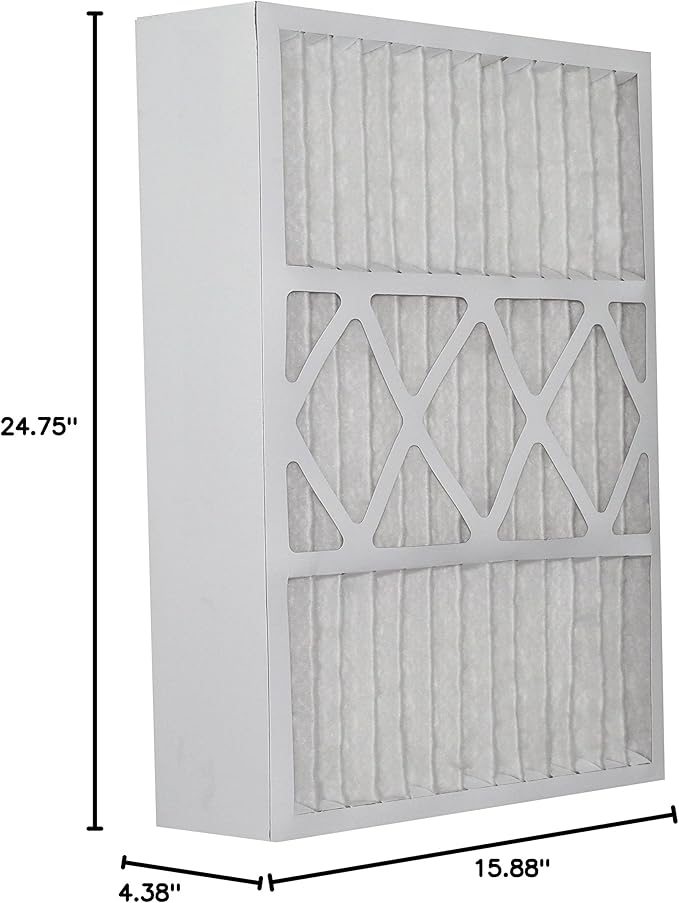 Aerostar 16x25x5 MERV 13 - 2 Count - Pleated HVAC, Furnace & Air Conditioner Filters - Removes Bacteria, Dust, Cold & Flu Germs, Lint, Mold, Pet Dander, Allergy-Causing Pollen, Smog, Smoke & Viruses