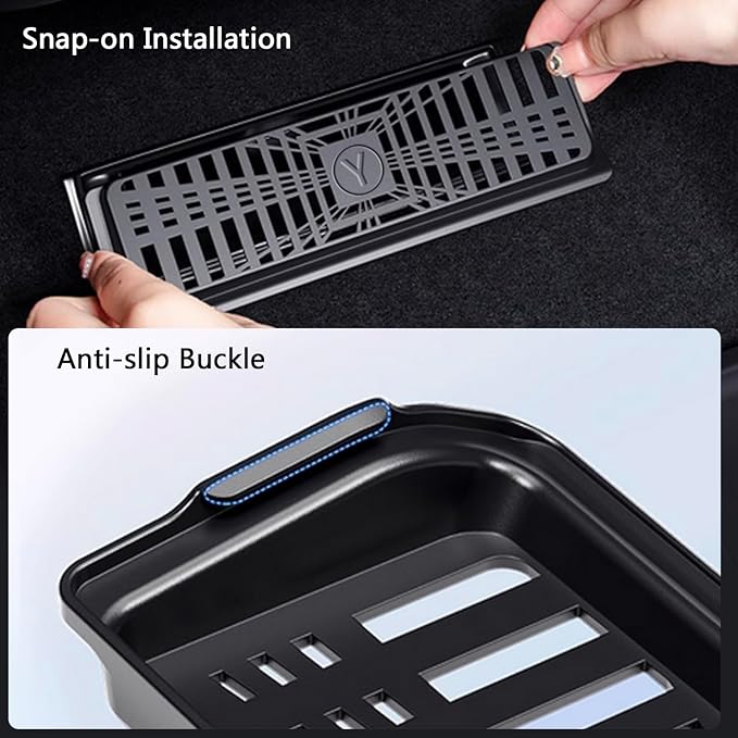 Model Y Juniper Rear seat lower air outlet protective cover Air Flow Vent Grille Protection Rear Under Seat Air Condition Outlet Protector for 2025-2026 Tesla Model Y Juniper Accessories
