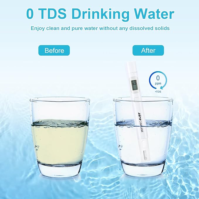 VIPHASES Upgraded 6-Stage 0 TDS Water Filter Replacement for ZR-001, ZR-017, ZR-004, Removes 99.99% Lead, Chlorine, Fluoride, PFOA/PFOS, 2-Pack