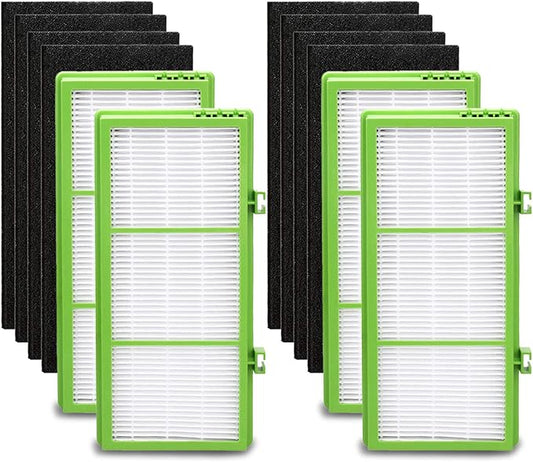 Filter Compatible with Holmes Aer1 Series, Replacement Parts # HAPF300AH-U4R, HAP242-NUC (4 True Replacement + 8 Booster Pre-Filter)