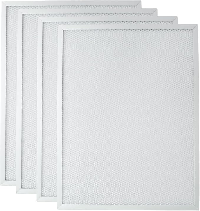 4Pcs 50000293-002 Post Filter Compatible with HoneyWell Electronic Cleaner F300E F300A F50F F58F Series 16" x 25" Equipment Models Replacement Parts 16" x 12.5"
