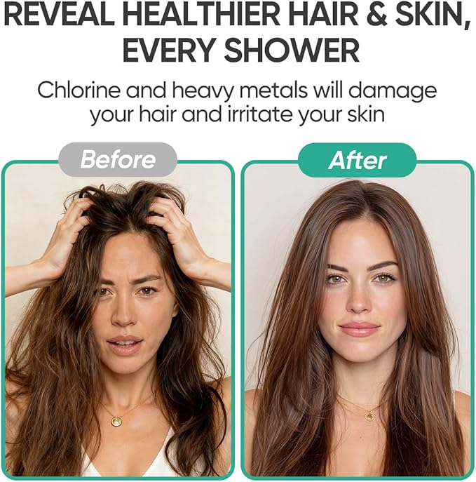 Cobbe HD HEAVY DUTY High Output Shower Filter – 99% REMOVAL Shower Head Filter for Hard Water, Heavy Metals, Chlorine and Harmful Substance, Improve your skin and hair - Chrome
