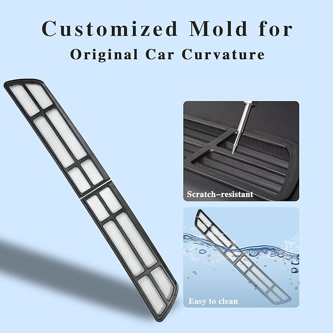 Air Intake Protective Cover for Tesla Model Y 2020 2021 2022 2023 2024 2025 (NO- Juniper) Air Vent Cover Air Intake Vent Grille Cover (black) for tesla Model y Air Intake accessories