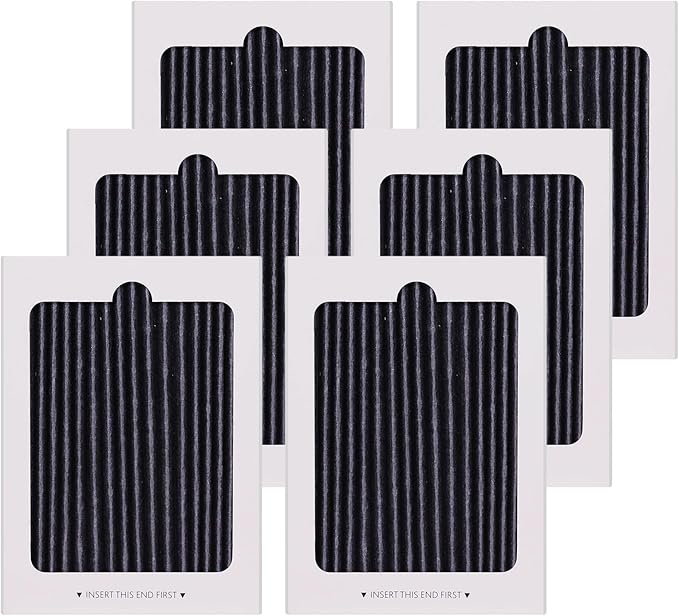 6 Pack Refrigerator Air Filter Replacement for Frigidaire PAULTRA Pure Air Ultra & Electrolux EAFCBF, Compatible with Part # 242061001, 242047801, 242047804
