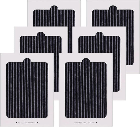 6 Pack Refrigerator Air Filter Replacement for Frigidaire PAULTRA Pure Air Ultra & Electrolux EAFCBF, Compatible with Part # 242061001, 242047801, 242047804