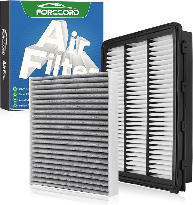 Cabin Air Filter and Engine Air Filter Fits for Hyundai Tucson 2016-2021 Activated Carbon Cabin Filter Replacement 97133-D1000 CA12065