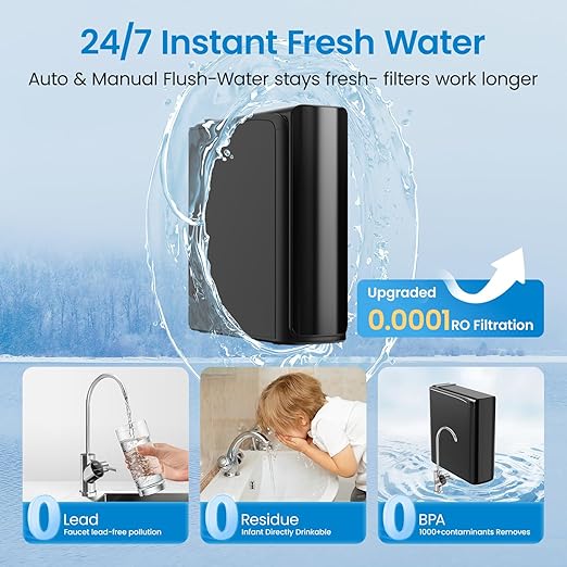 RO2 Reverse Osmosis Water Filter Replacement for K8B Reverse Osmosis System,24-Months Lifetime,Designed for Cobectal Under Sink Ro Water Filtration System Specifically
