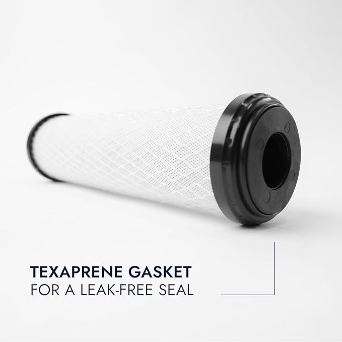 The Neo-Pure CTOX-2510 Carbon Block Filter, made with premium coconut shell carbon, ensures advanced filtration for residential, food service, and commercial water systems.