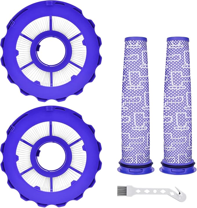 Filter Replacements for dy.son DC40, 2 Post-Motor & Pre-Motor Filters for DC42, Total Clean, UP16 Animal, UP19 Ball Multi Floor 2 Vacuum, Compare Part 923587-02 & 922676-01