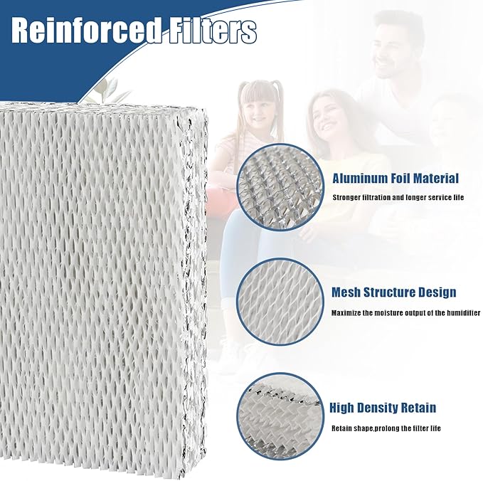Alocs HC22P Humidifier Filter Pad Replacement for Honeywell HE100, HE150, HE220, HE225 HE240 HC22A1007, Aprilaire 110 220 Humidifier Filter Wicks (2 Pack)