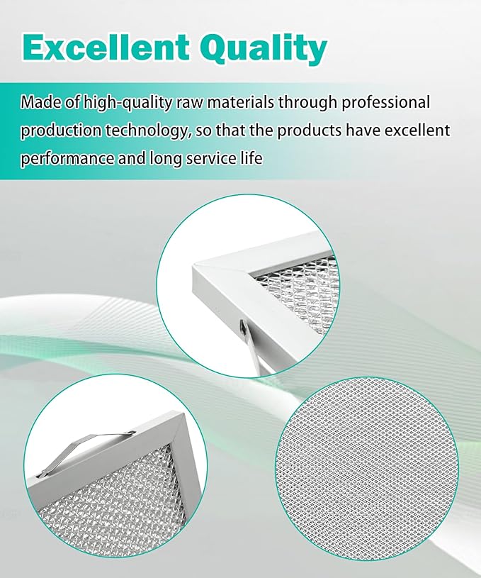 2 Packs S99010436 Range Hood Grease Filter Compatible With Broan Nutone,Replace # 99010436, BKSA130WW (12.84 x 13.68 x 0.38 Inch)