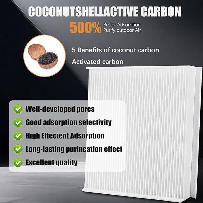 Cabin air filter Compatible for Expedition,F150,F250 SUPER DUTY,F350 SUPER DUTY,F450 SUPER DUTY,F550 SUPER DUTY,Replace CF12150,FL3Z-19N619-A