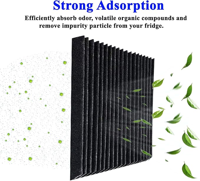 Refrigerator Air Filter Replacement for Frigidaire PAULTRA Pure Air Ultra and Electrolux EAFCBF Fridge Replace 242061001, 242047801, 242047804-6 PCS