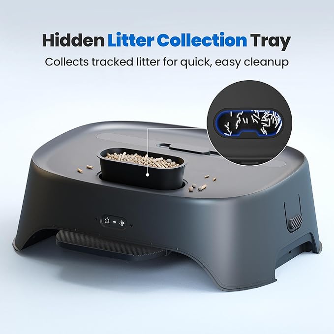 Neakasa Airstep, 2-in-1 Litter Box Air Purifier & Cat Step, 3-Mode Odor, Dust & Pet Hair Control, Air Filter Compatible with M1 Plus / M1 Lite and Most Automatic & Traditional Litter Boxes