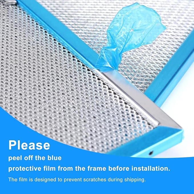 Range Hood Filter Replacement 10.25x9x0.35Inch (260x230x8.9mm) 5-Layer S97018029 Mesh Hood Vent, Range Hood Grease Filter, fits Broan B5 Series 2pack by oneket (stainless steel)