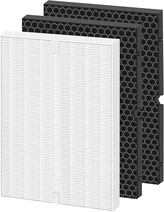 116130 Replacement Filter H Compatible with Winix AM80 Plasmawave Air Purifier 5500-2 5500 5300 6300 6300-2 9000 5000 5000B C909 Air Purifier, 16.25"L x 12.5"W x 1.5"Th, White