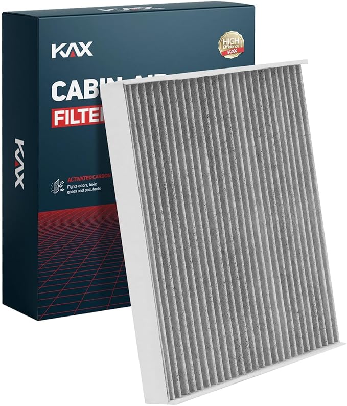 KAX Cabin Air Filter with Activated Carbon, CF12150 Replacement for Ford Expedition 2018-2023, F150 2015-2025, F250, F350, F450, F550 Super Duty, Navigator, Passenger Compartment Air Filter