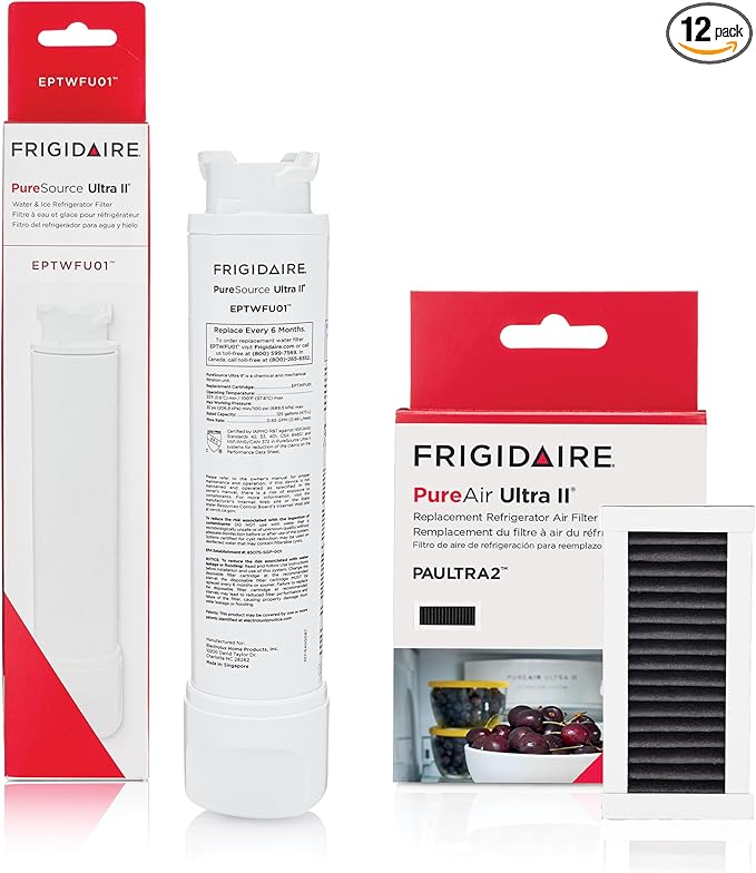 Frigidaire PureSource Ultra (EPTWFU01) & PureAir Ultra II (PAULTRA2) Water & Air Filter Combo Kit (Pack of 6)