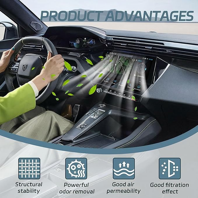UIU Cabin Air Filter with Activated Carbon Compatible with Kia Sorento 3.3L V6 2016-2020, Sorento 2.4L L4 2016-2020, Sorento 2.0L L4 2016-2018 Replace CF12161