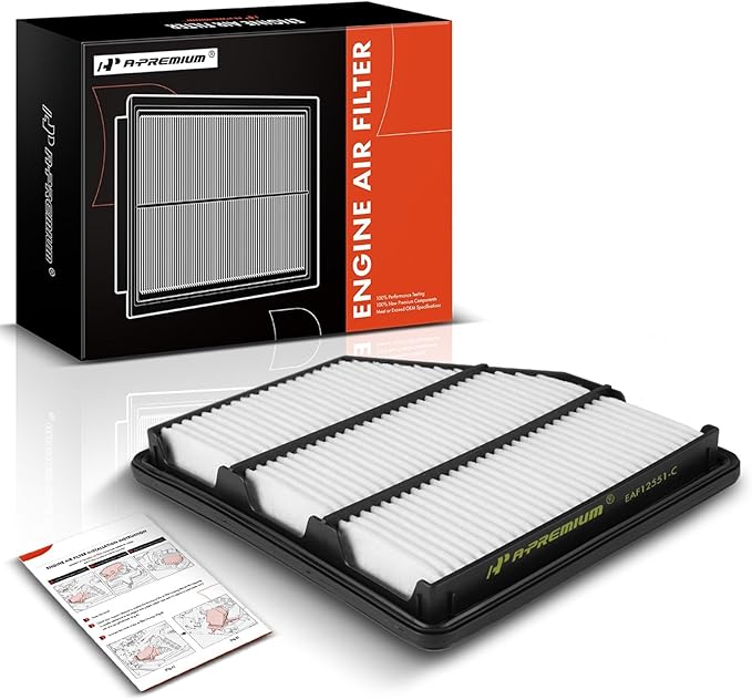 A-Premium Front Engine Air Filter Compatible with Nissan Altima 2019 2020 2021 2022 2023 2.5L, Replace# 16546-6CA0A