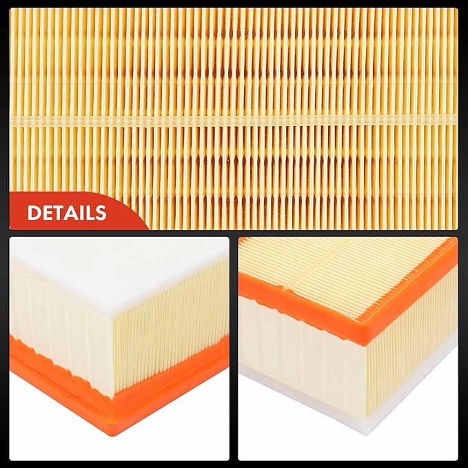A-Premium Engine Air Filter Compatible with Audi A3 2008-2013, Q3, TT (Quattro) & Volkswagen Jetta 2005-2018, Passat, Beetle, CC, Golf, GTI & More, 1.8L 1.9L 2.0L