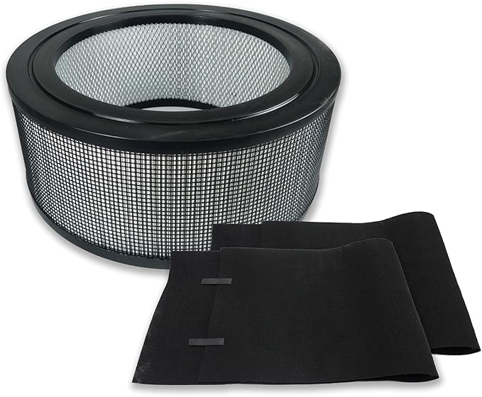 PUREBURG 22500 Replacement True HEPA Filter Set Compatible with Honeywell 17400 10000 (EV-1) 12500 (EV-25) 12520 12525 12526 121528 1350 17440 62500 83236 &83256 Air Purifier
