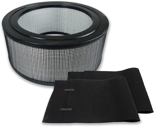 PUREBURG 22500 Replacement True HEPA Filter Set Compatible with Honeywell 17400 10000 (EV-1) 12500 (EV-25) 12520 12525 12526 121528 1350 17440 62500 83236 &83256 Air Purifier