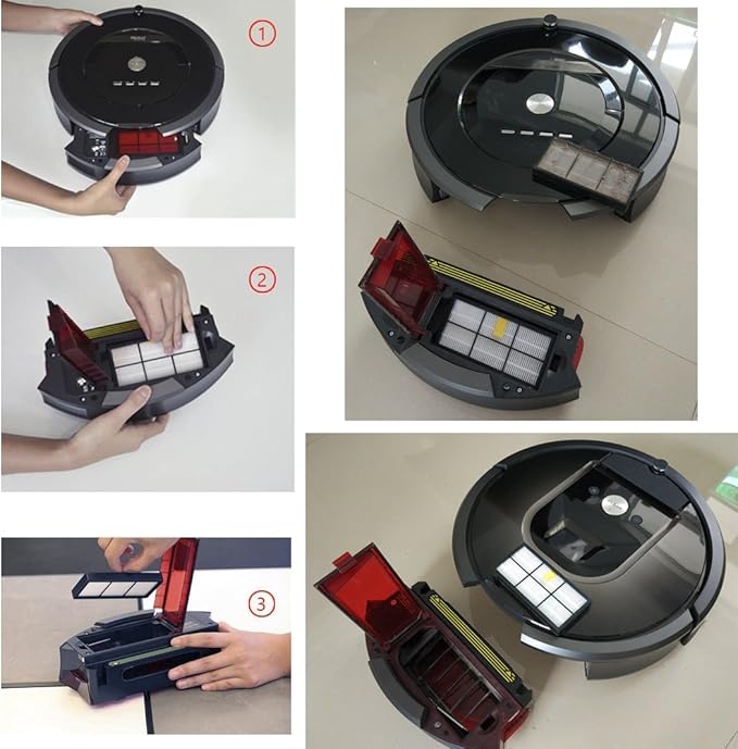 Hongfa Replacement for iRobot Roomba Filters 960 981,15 Packs 800 and 900 Series Hepa Filters for Roomba 960 980 870 880 960 877 871 880 890 891 805 Robotic Vacuum Parts