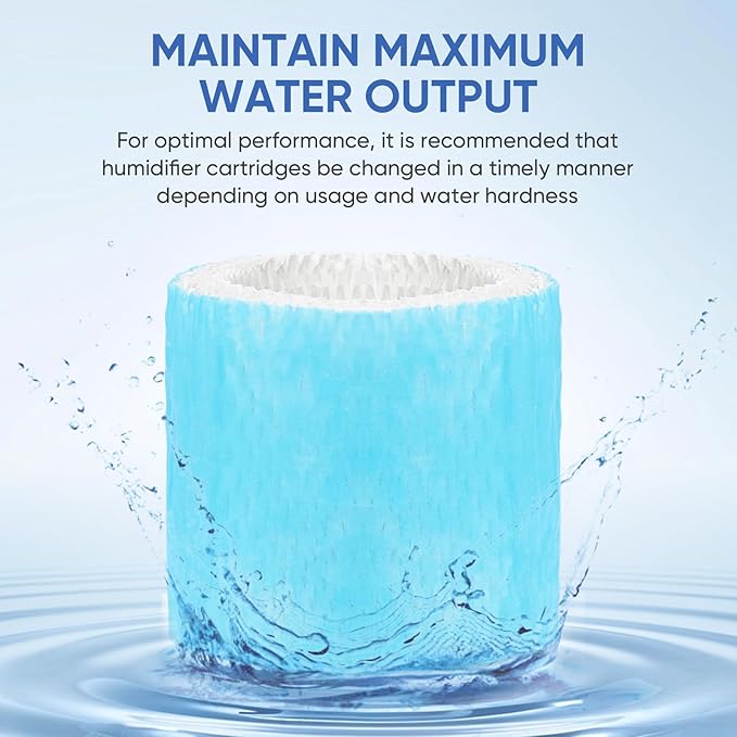 6 Pack Humidifier Filters HAC-504 Replacement for Honeywell Humidifier Filter, Filter A Humidifier Filter Replacement for HCM300/350/600/700 Honeywell Humidifier, Blue