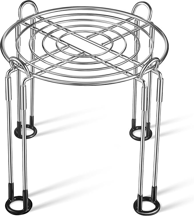 Dreyoo Water Filter Stand 8" Tall by 9" Wide Compatible with Berkey Water Filter System Countertop, Detachable Stainless Steel Stand for Most Medium Gravity Fed Drinking Fountain