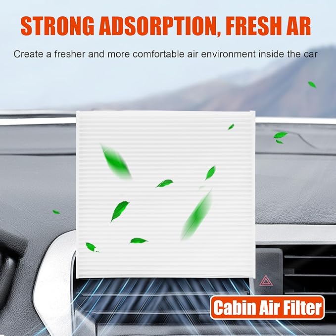 Engine Air Filter Replacement 17801-0H050,87139-07010 Cabin Air Filter Combo Set Replacement for Toyota Camry 4 cylinders 2007-2017 Venza 4 cylinders 2009-2016