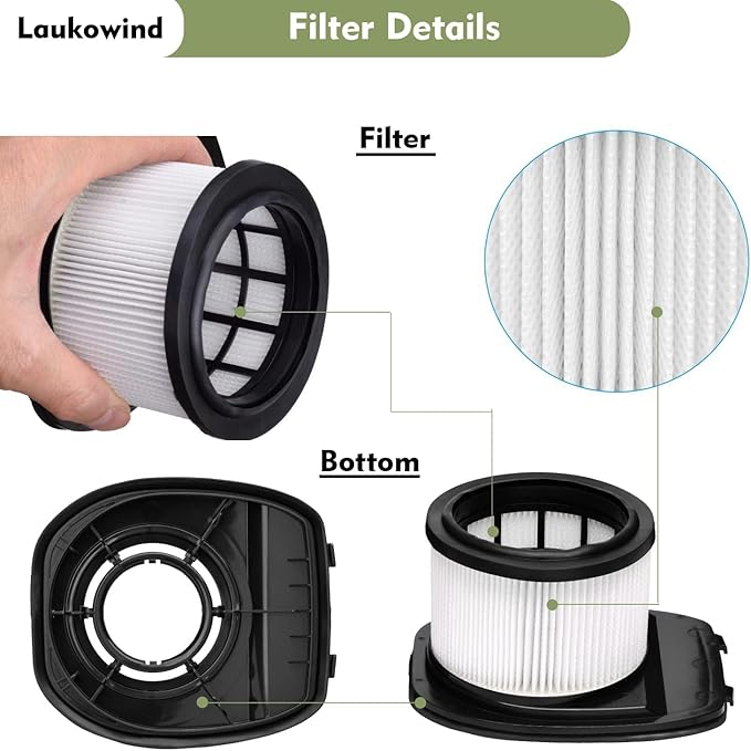 for Shark IZ362H IZ462H IZ363HT IZ163H IZ483H Replacement Filter Anti-Allergen Lightweight Cordless Stick Vacuum Vertex Ultra Pet Plus Power IZ482H IZ162H IZ361H 2 Filters +12 Foam Felt Kit