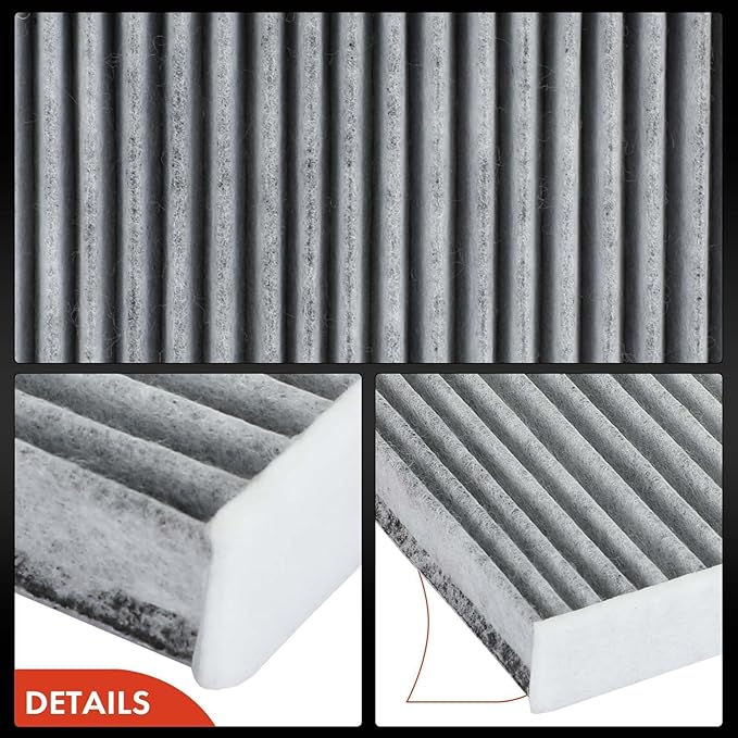 A-Premium Cabin Air Filter w/Activated Carbon Compatible with Jeep Wrangler 2020-2023, Gladiator 2021-2023, 3.0L, Diesel Only, Located Behind Glove Box