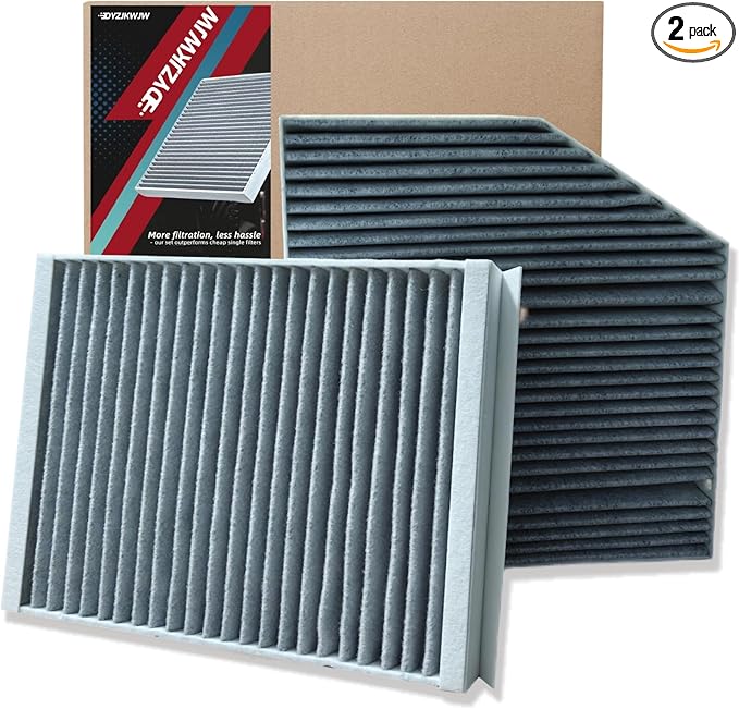 Cabin Air Filter Kit (2 Filters) fit for Mercedes C300 (2015-2023), GLC300 (2016-2022), E300 (2017-2019), E400 (2018), E350 (2020-2023), E450 (2021-2023), C/E/GLC-Class