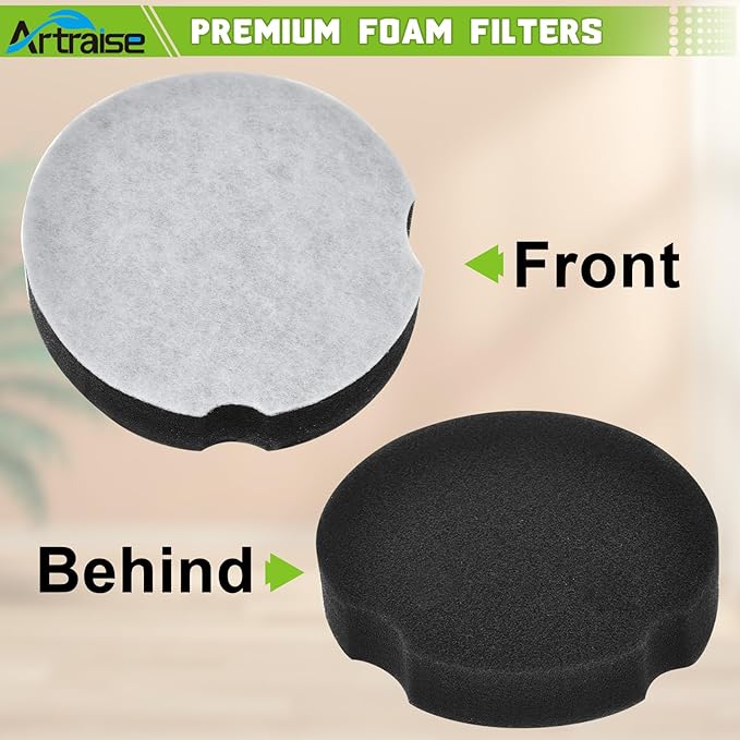 6 Pack Vacuum Filter for Bissell PowerForce Compact Lightweight Upright 1520 2112, Replacement Filters for Bissel Turbo Bagless 2690 Cleanview 3437 3508 Vacuum Cleaner, Parts #1604896/160-4896
