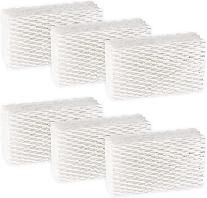 6 Pack WF813 EQWF813 Humidifier Filters Replacement Compatible with Equate EQ-2119-UL PCWF813 Relion RCM-832 RCM-832N ProCare PCCM-832N Cool Mist Humidifier Replacement Filter