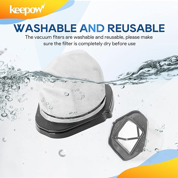 KEEPOW Vacuum Filter Replacement for Shark Cordless Handheld Vacuum SV780 SV75Z SV728N SV726N, Replacement Part# XF769, XSB726N (4 Pack)