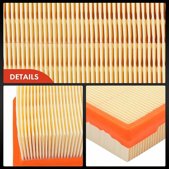 A-Premium 2-PC Engine Air Filter Compatible with Infinit EX35, EX37, G25, G35, G37, Q40, Q60, QX50 & Nissan 350Z, 370Z, 2007-2020, Replace# 16546JK20A