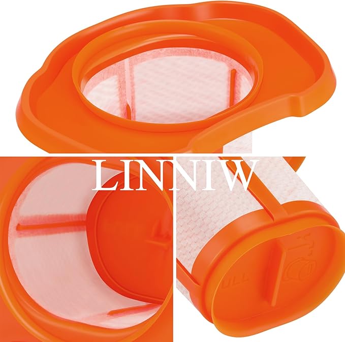 HHVKF10 Filter Compatible with BLACK And DECKER Handheld Vacuum Filter Washable Fit for Models HHVK HHVK320J HHVK320J10 HHVK320JZ01 HHVK515J HHVK515JP HHVK515JP07 HHVK515J00FF HHVK415B01, 6 Pack