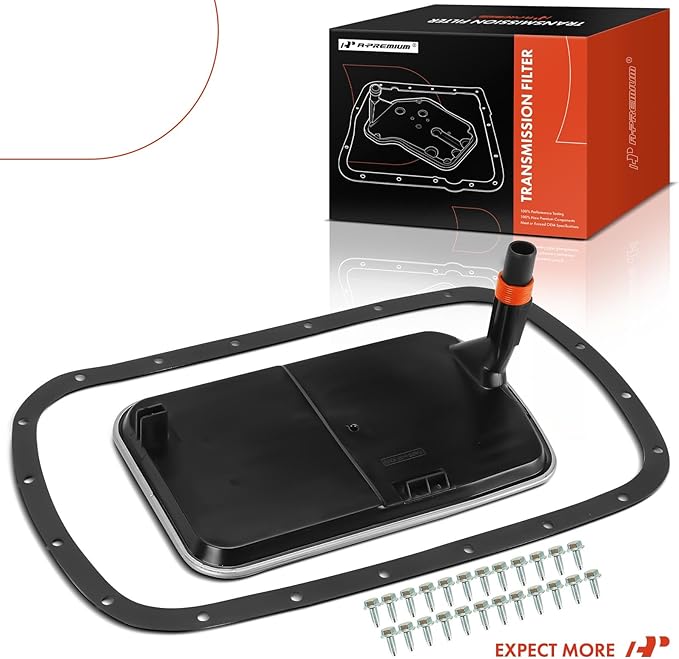 A-Premium Automatic Transmission Fluid Filter with Pan Gasket, Compatible with BMW 323i, 325i, 328i, 330i, 335i, 325Ci, 325xi, X5, 525i, 530i, X3, Z4, Z3 & Cadillac CTS, SRX, STS, XLR & Pontiac G8
