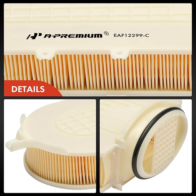 A-Premium 2-PC Engine Air Filter Compatible with BMW X5 2015-2020, X6 2017-2020, 4.4L, Replace# 13717638566