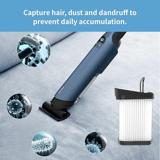 4 Pack Replacement Fabric Filter Compatible with Shark Cordless Handheld Vacuum WV410CO WV401BL WV410WH WV410PR WV401PK WV403BR WV410BL WV410GN WV410TL, Compare to Part XFFWV400