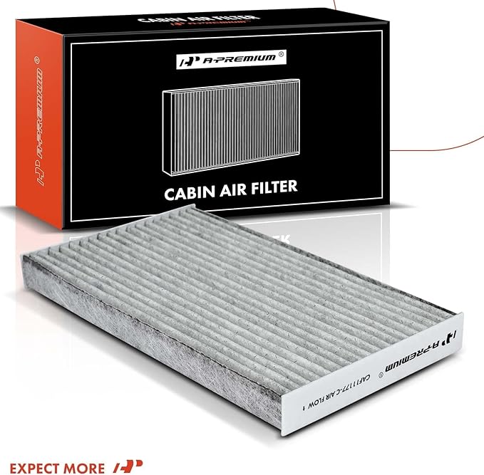 A-Premium Cabin Air Filter with Activated Carbon Compatible with Nissan Cube (2009-2014), Juke (2011-2017), Sentra (2013-2019), LEAF (2011-2023), Replace# 272773DF0A