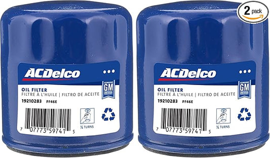 ACDelco GM Original Equipment PF46E Engine Oil Filter (Pack of 2)