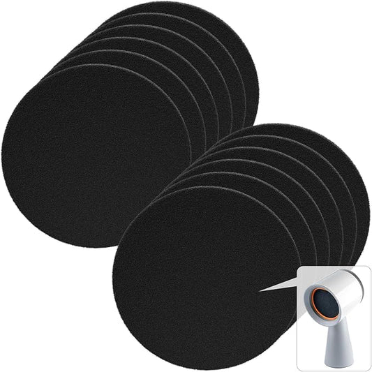12 Pack Replacement Carbon Filters Compatible with BREETEE Portable Range Hoods, Round 4.7 Inch Charcoal Filter, Effective Odor Control