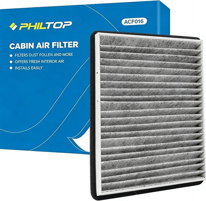 PHILTOP Cabin Air Filter w/Activated Carbon, Compatible with CF9846A Toyota Prius, Sienna, 4Runner, FJ Cruiser, Celica, Subaru Outback, Legacy, B9 Tribeca, Tribeca, Mitsubishi Endeavor, Galant