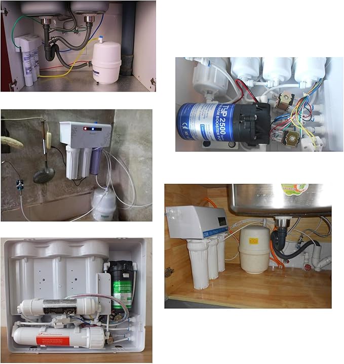 NSF Certified 3/8" O.D. Push to Connect Fittings for RO (Reverse Osmosis) Water Filter 30 pcs+30 feet 3/8" Water tubing.